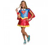 Disfraz de Supergirl deluxe para niña S rojo/azul