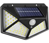 Lámparas Solaires D'Extérieur - 100 Led - Detector De Movimiento - 3 Modos D'Éclairage - Gran Ángulo De 270° - Ip65 - Apliques[Z1216]
