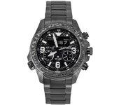 Reloj Citizen Promaster Land 35.º aniversario, cronógrafo, esfera negra y gris, Eco-Drive JV1008-63E, 200 m, para hombre negro