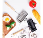 Moldes para hornear sándwiches de doble cara, fáciles de limpiar, para panes y crepes, resistentes a altas temperaturas, aptos para cocinas a gas, herramientas de cocina