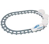 Tren de sushi con transportador de metal de perla, tren bala, carril de sushi, dulces a pilas, diversión familiar para niños en casa D-6760