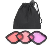 Kit de filtros de buceo TELESIN para cámara de acción GoPro 9 con corrección de color