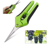 Tijeras de jardinería de 6,5 pulgadas, podadora manual, tijeras de podar con codo recto, cuchillas de acero inoxidable para plantas