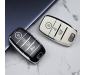Carcasa de 3/4 botones Fob para Kia K3 K3S K4 K5 Optima Picanto Sportage Sorento Niro Ceed Rio Rio5 TPU funda para llave de coche 4button key cover blanco