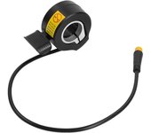 Acelerador de pulgar para bicicleta eléctrica 130X para EBike 12 V-72 V Aceleradores de 3 pines Control de velocidad a prueba de agua Empuñadura del acelerador de dedo