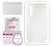 apgo Protective Skin Sticker for the back+sides compatible with Huawei nova 5T, Full Wrap Film, Foil, Vinyl - Pattern Matte Transparent