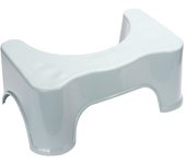 Taburete de pie para baño de niños y adultos, asiento para mujer embarazada, ayudante de inodoro, orinal en cuclillas blanco