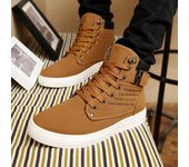 Zapatos de hombre, botas de moda para hombre, zapatillas informales para hombre, zapatillas de caña alta, zapatos retro con cordones para hombre, nuevos zapatos coreanos para hombre 38