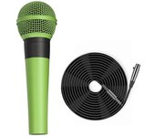 Micrófono de mano Green Microphone Micrófono dinámico profesional con interruptor, adecuado para grabación de presentaciones en vivo