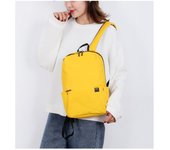 Mochila sencilla y fresca de color sólido para hombres y mujeres Mochila ligera y portátil de gran capacidad one size amarillo