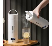 Hervidores eléctricos portátiles, tetera para té y café, Mini viaje para hervir agua, electrodomésticos para mantener el calor, botella térmica antiescaldaduras EU