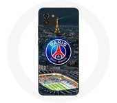 Coque maniacase pour Samsung Galaxy A03 psg logo stade nuit tour eiffel