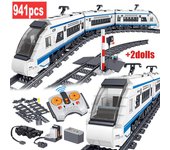 941 piezas City Electric Harmony Rail Bloques de construcción de control remoto Vía de tren de alta velocidad RC Coche Ladrillo Juguete para niños Regalos
