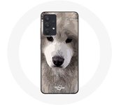Funda para Samsung Galaxy A13 5G Raza de Perro Samoyedo Gris