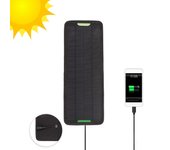 Coche barco Panel Solar cargador de batería mantenedor coche motocicleta remolque barco RV 12V5W negro