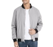 Chaqueta ligera de otoño para hombre, chaqueta Bomber informal de primavera, abrigo deportivo de moda para hombre, abrigo de béisbol universitario Glof Pilot, talla de EE. UU. S caqui