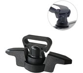 Accesorios para carrito de kayak Amarres para cubierta de barco Montaje en riel de kayak Color negro Durabilidad Fácil instalación