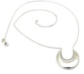 Les Trésors De Lily [P7834] - Collier Argent 'Cléopatra' blanc argenté (rhodié) - 25x25 mm plata