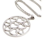 Les Trésors De Lily [I9813] - Collar de acero 'Amor' plata
