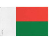 Drapeau - Madagascar - 128 x 192 cm - Poliéster - Anverso/verso - 2 œillets en fer