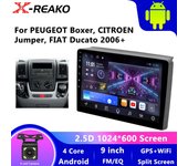 Sistema de audio para coche Android para Fiat Ducato Citroen Jumper Peugeot Boxer 2005-2023 Reproductor, Vídeo Multimedia, Navegación GPS, Carplay 2 1GB+32GB carplay