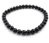Les Trésors De Lily [J7558] - Pulsera 'Perla' negra 6 mm negro