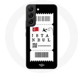 Coque pour Samsung Galaxy S21 FE Billet d'avion Istanbul Turquie