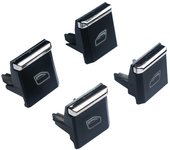 4 piezas, cubierta del botón del interruptor de la ventana para Porsche Panamera, Cayenne, Macan