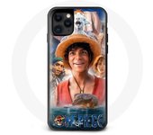 Funda Maniacase para Iphone 12 Pro One Piece Luffy Poster Personajes Arte Temporada 1