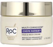 RoC, Multi Correxion®, Crepe Repair™, Crema para rostro y cuello, 50 ml (48 g)