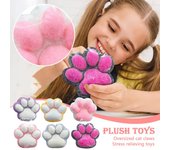 Garras de gato de peluche con sensor de agua, divertidas y súper grandes, juguete de descompresión lenta One Size negro
