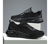 39-49 Zapatos deportivos de verano para hombre, zapatos informales transpirables, zapatos para correr al aire libre con tejido volador 39 blanco