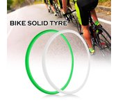 700 * 23C Bicicleta de carretera Ciclismo Bicicleta Neumático sólido Bicicleta Fixie Ciclismo Neumático Engranaje fijo Tubo sólido Infla libre verde
