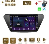 Para Lifan X50 2015-2019 con botón perilla Android Car Radio reproductor Multimedia navegador estéreo GPS 2 Din Carplay 2 + 32GB 1+16GB