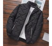 Chaqueta acolchada de algodón grueso de invierno para hombre 2024: abrigo moderno, corto, cálido y resistente al frío. 2XL