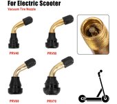 Vástagos de válvula de neumático sin cámara para patinete eléctrico PVR50, PVR60, PVR70, base de goma a presión, vástago de válvula de neumático de aire para Xiaomi M365 para patinete Ninebot Max G30