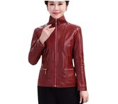 Marca VANGULL, chaquetas de piel sintética para mujer, moda Otoño Invierno, abrigo de piel sintética de Color sólido para mujer, chaqueta de cuero de talla grande y manga larga XL negro