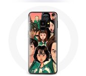 Coque pour Samsung Galaxy S9 Squid Game Affiche personnages Fanart