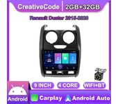 9 pulgadas Android Carplay para protector antipolvo para Renault 2015 - 2020 auto Radio Multimedia reproductor de vídeo navegación GPS WIFI 2 + 32GB 1+16GB
