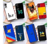 Funda F1 Racing Fernando Alonso 14 para Xiaomi Redmi Note 10 11 Pro 8 9 12 Pro 11S 10S 9S Redmi 9 10 12C 9C 10C Funda trasera Redmi Note 11