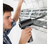 Plumero de aire eléctrico inalámbrico multifuncional y dispositivo de soplado de polvo en 1 con bomba de aire 2 con luz LED negro