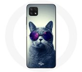 Coque pour Samsung Galaxy A22 5G Chat lunettes Style