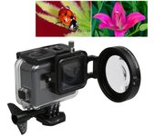 Filtro de primer plano para lente macro de 58 mm y 16 aumentos para GoPro HERO5