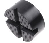 Almohadilla de goma para gato con ranura en X universal para coche, diseño antideslizante, adaptador de riel de marco, protector para soldadura por pinza, elevación lateral del coche