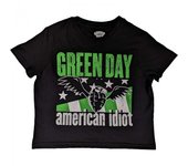 Top corto con alas de American Idiot para mujer/señoras de Green Day XS negro