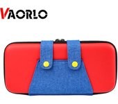 Estuche portátil VAORLO para bolsa de almacenamiento de interruptores estuche rígido Estuche De Viaje para accesorios de consola de interruptores rojo