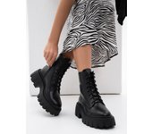 Botas de piel con cordones ISSA Plus 36 beige