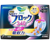 Protector de absorción súper KAO Laurier 340, 7 piezas (Cuasi droga) Compresa higiénica para la noche Laurier Super Absorption Guard