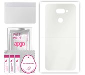 apgo MATTE Protective Skin Sticker for the back compatible with LG K40S, Wrap Film, Hydrogel Film, Flexible, Soft TPU with positioning layer easy inst