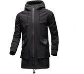 Chaquetas casuales para hombre, abrigos rompevientos con capucha, ropa de abrigo para hombre, tallas M-8XL M negro